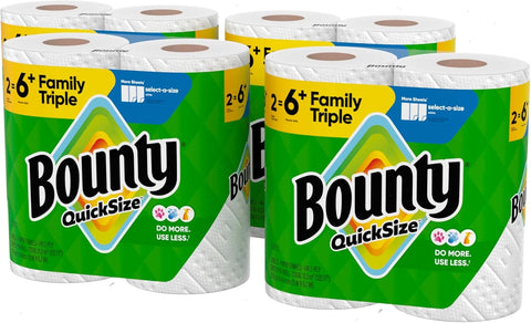 Quick-Size Paper Towels [8 Family Triple Rolls = 27 Regular Rolls]