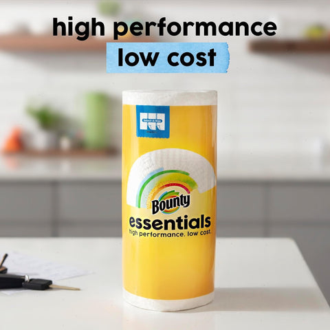 Essentials Select-A-Size Paper Towels [2 Double Rolls = 4 Regular Rolls]