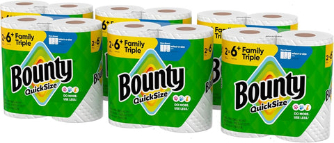 Quick-Size Paper Towels [12 Family Triple = 40 Regular Rolls]