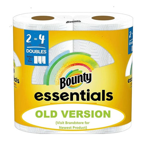 Essentials Select-A-Size Paper Towels [2 Double Rolls = 4 Regular Rolls]
