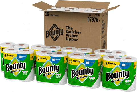 Quick Size Paper Towels [16 Family Rolls = 40 Regular Rolls]