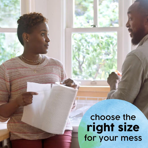 Essentials Select-A-Size Paper Towels [2 Double Rolls = 4 Regular Rolls]