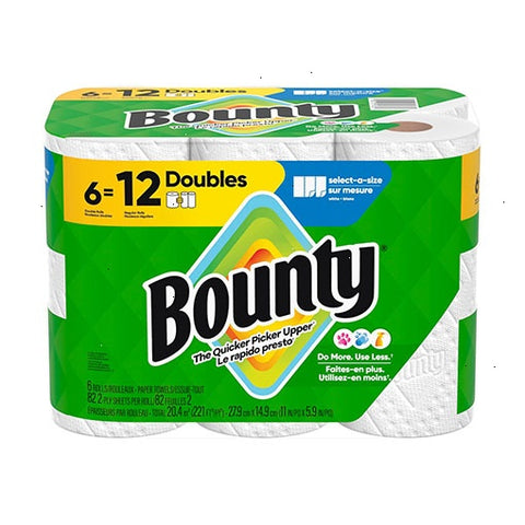 Select-A-Size Paper Towels [6 Double Rolls, 12 Sheets Per Roll]