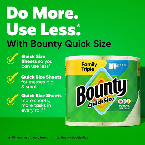 Quick Size Paper Towels [16 Family Rolls = 40 Regular Rolls]